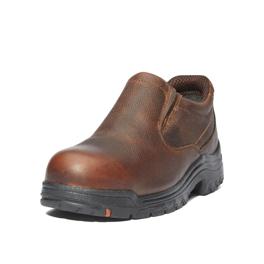 Titan Alloy-Toe Slip-On Work Shoe Light Brown