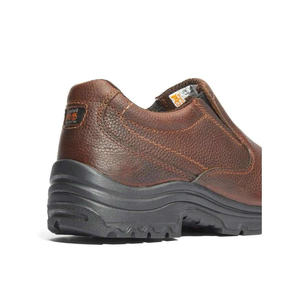 Titan Alloy-Toe Slip-On Work Shoe Light Brown