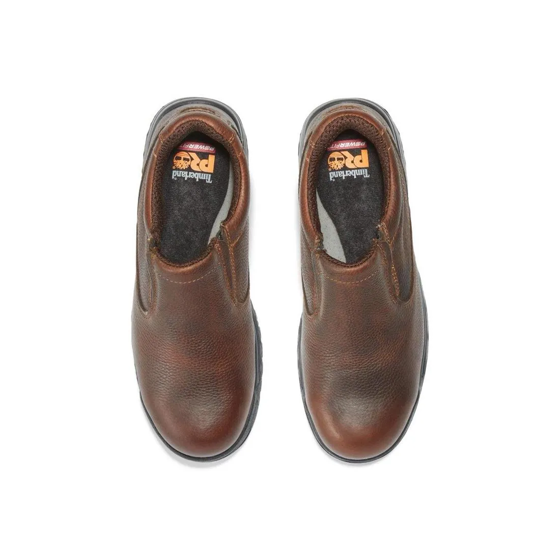 Titan Alloy-Toe Slip-On Work Shoe Light Brown