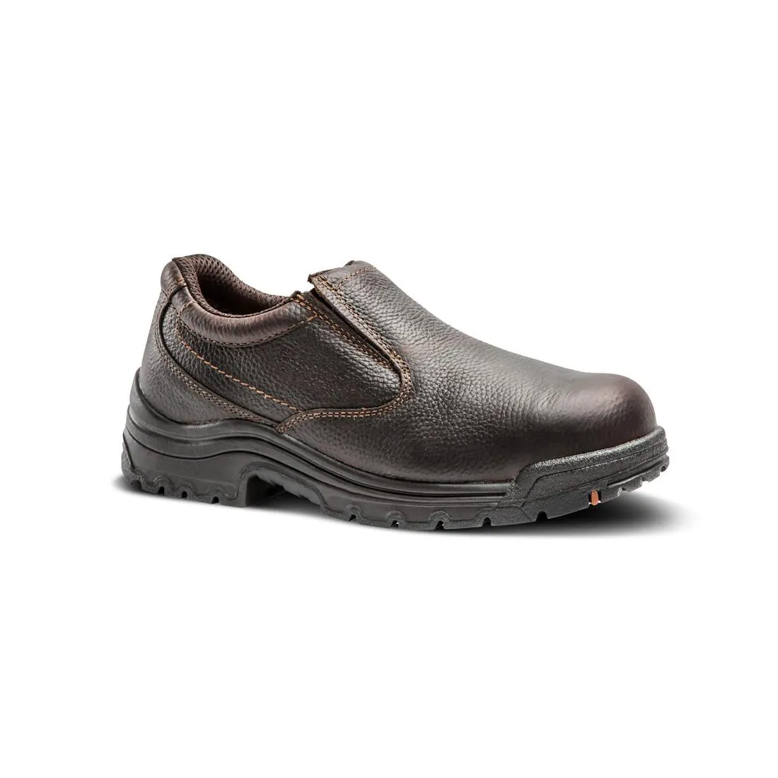 Titan Alloy-Toe Slip-On Work Shoe Light Brown