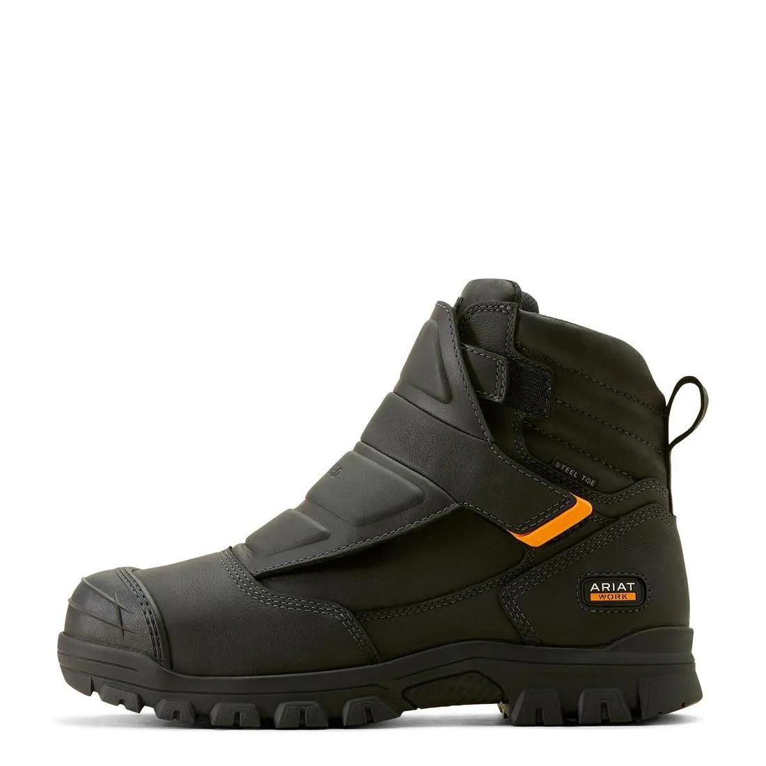 Treadfast Temper 6 inch Steel-Toe CSA MetGuard Waterproof Work Boot Black