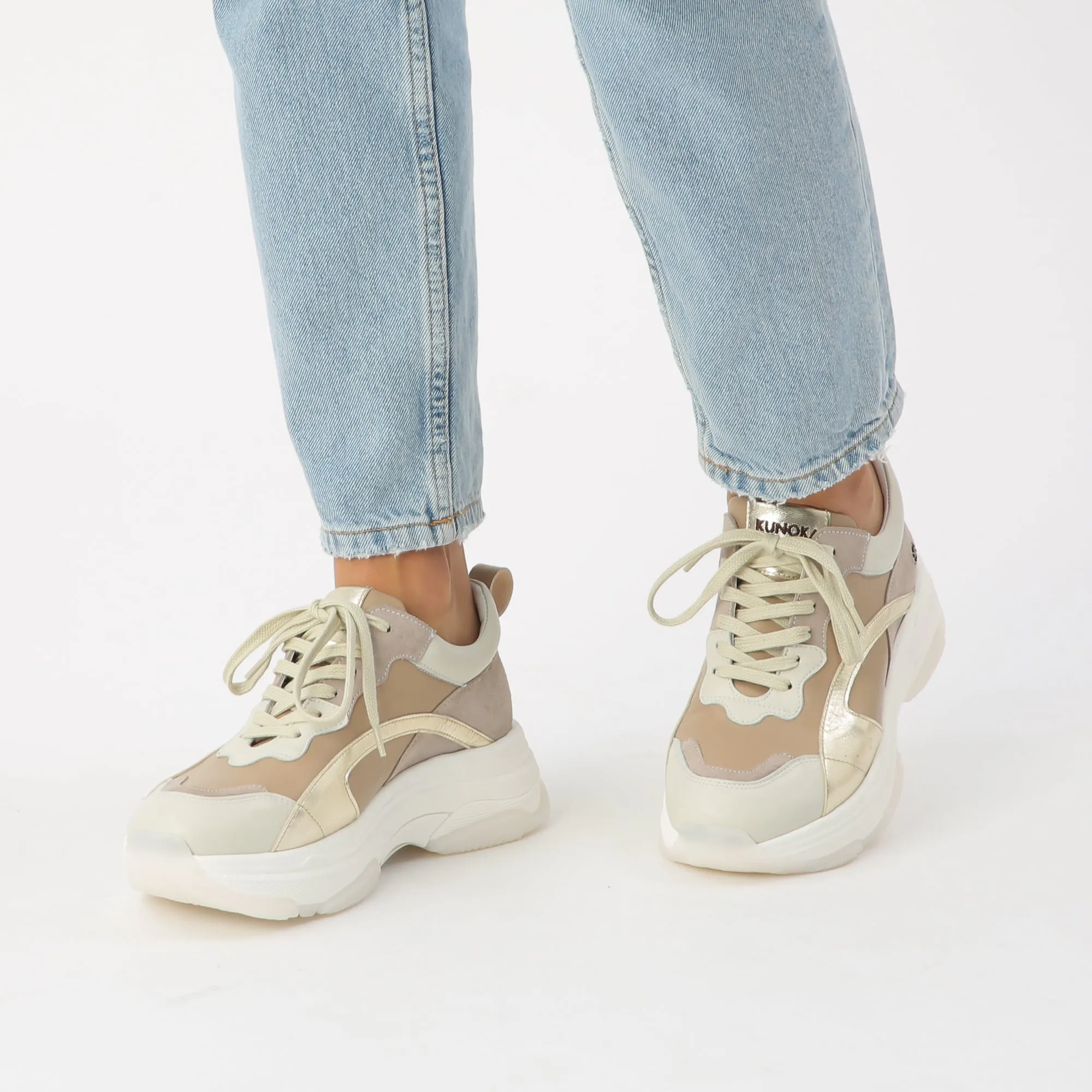 UGLY platform sneaker - soft beige