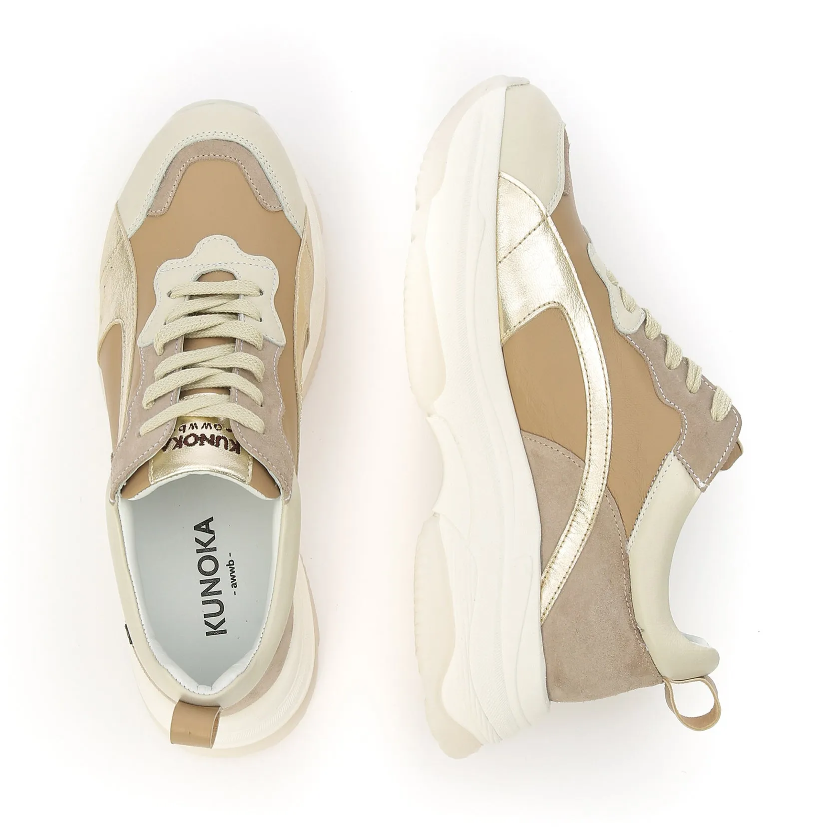 UGLY platform sneaker - soft beige