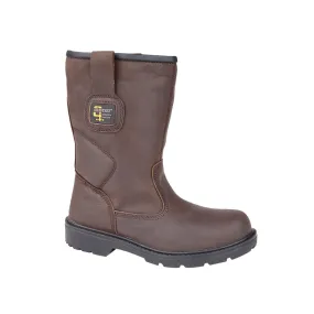 UKD High Leather Work Boots